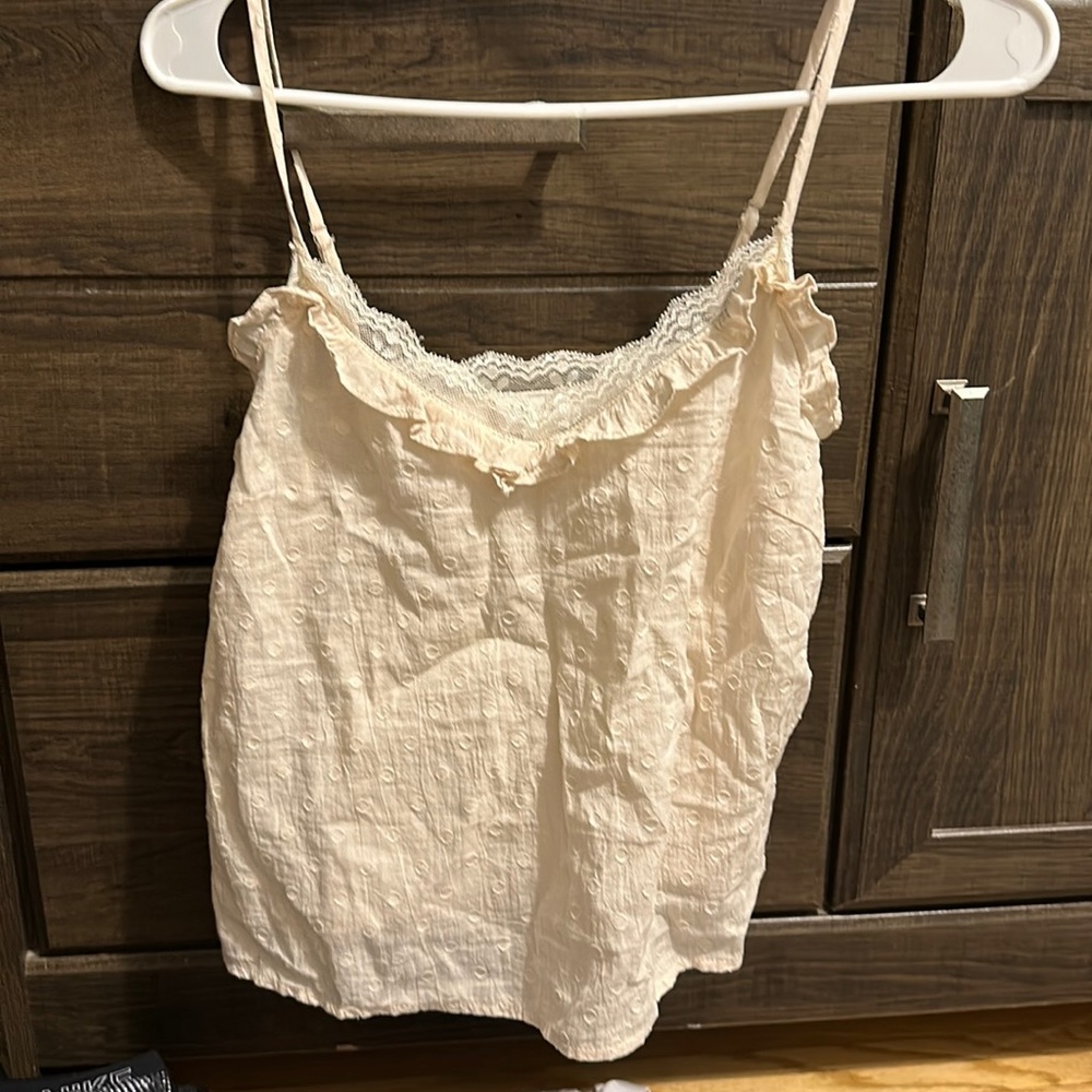 pacsun size small crème tank top